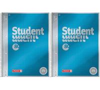 BRUNNEN 1067147 - Bloc de notas (1 unidad), color azul (Paquete de 2)