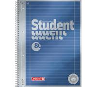 Brunnen 1067174 Bloc de notas Student Premium Duo, portada de calidad con efecto metálico A4