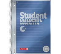 Brunnen 1067174 Bloc de notas Student Premium Duo, portada de calidad con efecto metálico A4