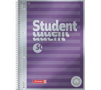 Brunnen Bloc de notas Student Premium Duo 1067174, portada de calidad con efecto metálico A4