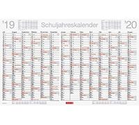 Brunnen 107011320 - Calendario anual para profesores, calendario de pared, 2019/2020, 1 página = 14 meses, 75 x 47 cm, caja de cartón