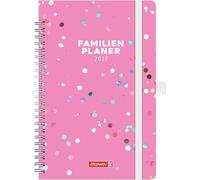 BRUNNEN 1070290017 Buchkalender Familienplaner 2027 "Confetti" A5, Papier