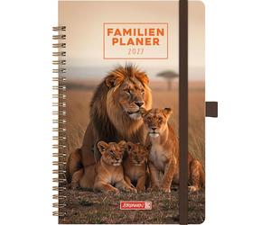 BRUNNEN 1070290027 Buchkalender Familienplaner 2027 "Lions" A5, Papier