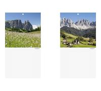 Brunnen 107034413 Calendario posterior Paisaje Diseño de Montañas para día de almanaque para Nº 13, 180 x 330 mm