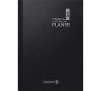 BRUNNEN 1075760901 - Agenda semanal, planificador de clases y citas 2020/2021, 2 páginas = 1 semana, formato A4: 23 x 29,7 cm, tapa Baladek, color negro