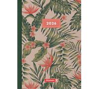 BRUNNEN 1079515016 | Buchkalender Mod. 795 2026 "Tropical" | A5, papel