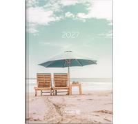 BRUNNEN 1079515037 Buchkalender Mod. 795 2027 "Sunbeds" A5, Papier