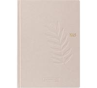BRUNNEN Agenda de bolsillo modelo 731 (2025), 2 páginas = 1 semana, A6, 176 páginas, cartón natural, cáñamo