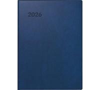 BRUNNEN Agenda de bolsillo, modelo 731 2026, A6, plástico, azul oscuro