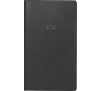 BRUNNEN Agenda de bolsillo, modelo 750 2026, A6, plástico, color negro