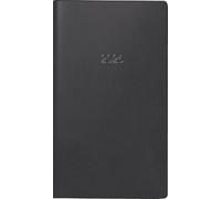 BRUNNEN Agenda de bolsillo, modelo 753 2026, A6, plástico, color negro