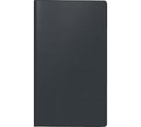BRUNNEN Agenda de bolsillo, modelo 755 2026, A6 horizontal, piel, color negro