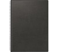 BRUNNEN Agenda de libro modelo 781 (2025), 2 páginas = 1 semana, A4, 144 páginas, cubierta de plástico, color negro