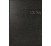 BRUNNEN Agenda de libro modelo 787 (2025), 1 página = 1 día, A4, 416 páginas, cubierta de lámina de espuma, lámina dura interior, color negro