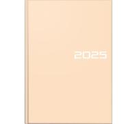 BRUNNEN Agenda de libro modelo 795 (2025), 1 página = 1 día, A5, 352 páginas, tapa gráfica, arena