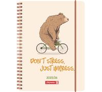 BRUNNEN Agenda escolar 2025/2026 "Bear", A5, plástico