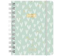 BRUNNEN Agenda Escolar 2025/2026 "Hearts" | A6, plástico