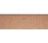 BRUNNEN Agenda horizontal modelo 771 (2025), 1 página = 1 semana, 326 × 102 mm, 64 páginas, sobre de cartón, color cobre