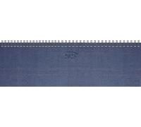 BRUNNEN Agenda horizontal modelo 777 (2025), 2 páginas = 1 semana, 326 × 102 mm, 112 páginas, tapa de cartón, azul