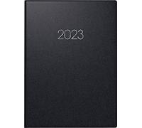 BRUNNEN Agenda semanal modelo 796 2023, tamaño de la hoja 14,8 x 20,8 cm, color negro