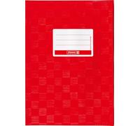 Brunnen Baier & Schneider - Sobrecubierta para libros y cuadernos tamaño A4, 21,5 x 30,7 cm, color rojo intenso