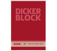 Brunnen Bloc de cartas 1052786, grueso (A4, en blanco, 100 hojas, 60 g/m², 4 agujeros)