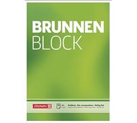 Brunnen - Bloc de notas, tamaño A4, 50 hojas, color blanco