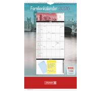 BRUNNEN Calendario familiar 2026 "Big City", 250 x 415 mm