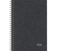BRUNNEN Calendario libro Mod. 796 2026 | A5, cartón, negro