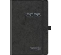 BRUNNEN Calendario libro Mod. 796 2026 | A5, cartón, negro