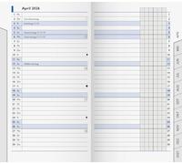 BRUNNEN Calendario mensual de repuesto, modelo 753 2026, 87 x 153 mm, cartón, color blanco