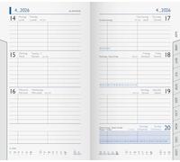 BRUNNEN Calendario semanal de repuesto, modelo 756 2026, 87 x 153 mm, cartón, color blanco