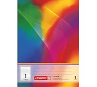 BRUNNEN Cuaderno escolar | A5, línea 1, 16 hojas, multicolor