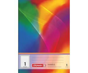 BRUNNEN Cuaderno escolar | A5, línea 1, 16 hojas, multicolor