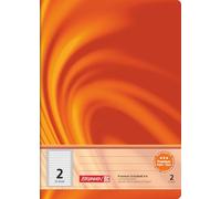 BRUNNEN Cuaderno escolar Premium Vivendi | A4, línea 2, 16 hojas, color naranja