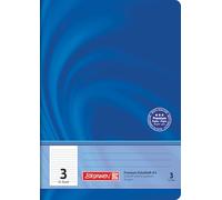 BRUNNEN Cuaderno escolar Premium Vivendi | A5, línea 3, 16 hojas, color azul