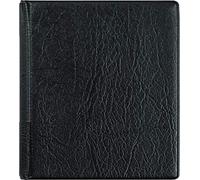 Brunnen - Funda para agenda de teléfonos, mecanismo basculante, cubierta de plástico de dos colores, color negro