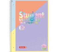 BRUNNEN Intoxicate Premium - Cuaderno de notas (tamaño A4, cuadriculado)