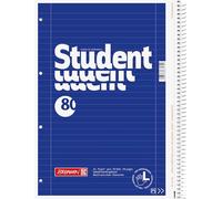 BRUNNEN Izquierda Colegio Bloc de notas A4 / Estilo de línea 27, 80 hojas