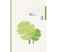 BRUNNEN König & Ebhardt 861429201 - Libro de cuentas (A4, cuadriculado, 70 g/m², 96 hojas de papel reciclado, encuadernación adhesiva)