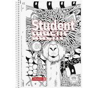Brunnen Libreta Premium Student Lama ZENart A4, líneas 27, 80 hojas, color bla