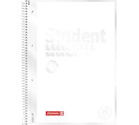 Brunnen Libreta Premium Student White, A4, 80 hojas, lineado 28, color blanco