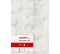 Brunnen - Papel universal (A4, 160 g/m²), diseño de mármol, color gris