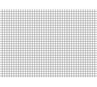 Brunnen - Paquete de 100 fichas (A5, horizontal, 180 g/m², cuadriculadas), color