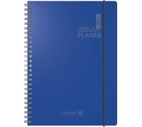 BRUNNEN Planificador de citas y lecciones (2025/2026), 2 páginas = 1 semana, A4, 224 páginas, cubierta de plástico, color azul
