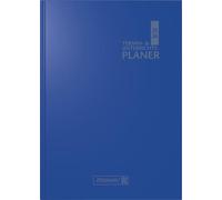 BRUNNEN Planificador de citas y lecciones 2025/2026, A5, plástico, color azul