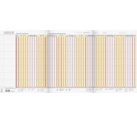 BRUNNEN Planificador de vacaciones (2026) Jumbograph, 1 página = 12 meses