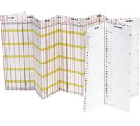 BRUNNEN Planorama Planorama 2024 - Planificador de vacaciones (1 página = 15 meses, 138 x 29,5 cm, plegado), color blanco