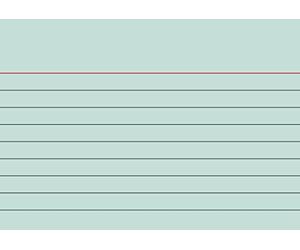 Brunnen - Tarjetas, 180 g/m², A7 horizontal, con rayas, color verde 100 Stück