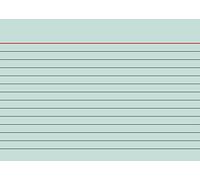 Brunnen - Tarjetas (cartulina, 180 g/m², A6, horizontal, a rayas), verde, 100 unidades